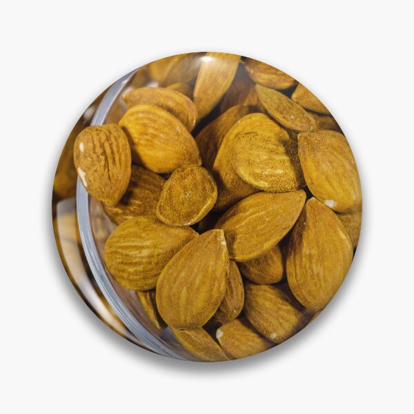 Item preview, Close-Up Bowl Of Raw Almonds Healthy Snack Nuts Protein-Rich Natural Food Ingredient designed and sold by Nmallia.