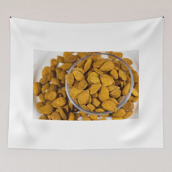 Item preview, Close-Up Bowl Of Raw Almonds Healthy Snack Nuts Protein-Rich Natural Food Ingredient designed and sold by Nmallia.