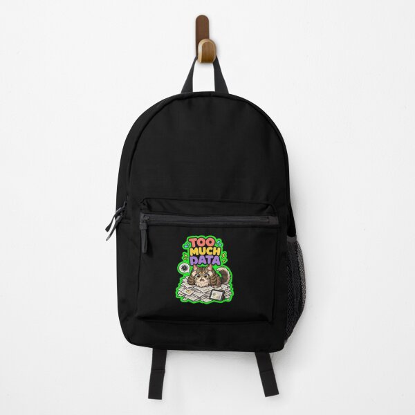 Item preview, Too Much Data Overwhelmed Cat Sticker designed and sold by Cat Meme Fund.
