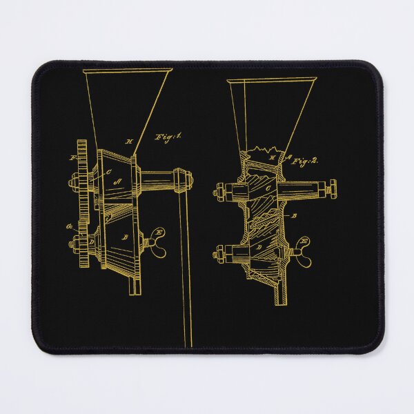 Item preview, Vintage 1855 Antebellum Coffee Mill Patent Art designed and sold by incognipress.