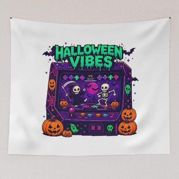 Item preview, Halloween Arcade Dance Battle Spooky Pixel Cabinet designed and sold by chattsuede.