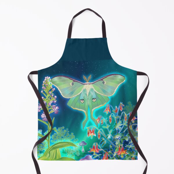 Item preview, Luna Moth, Columbine, Mushrooms, Fringed Orchid Moonscape designed and sold by Jedi-Artist.