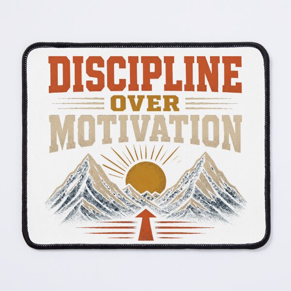Item preview, Discipline Over Motivation Mountain — Light Version designed and sold by TheOddPrints.