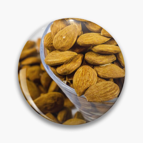 Item preview, Close-Up Bowl Of Raw Almonds Healthy Snack Nuts Protein-Rich Natural Food Ingredient designed and sold by Nmallia.