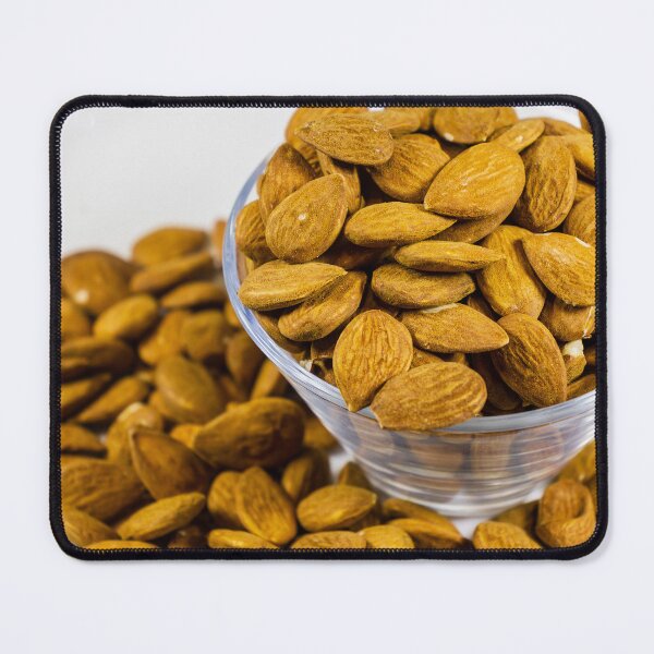 Item preview, Close-Up Bowl Of Raw Almonds Healthy Snack Nuts Protein-Rich Natural Food Ingredient designed and sold by Nmallia.