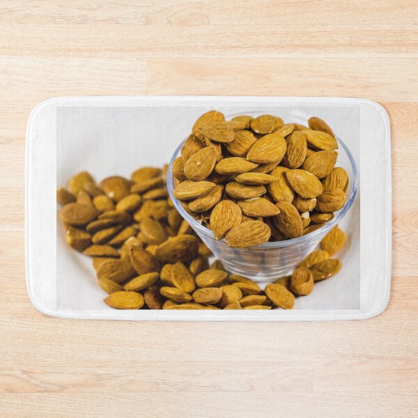 Item preview, Close-Up Bowl Of Raw Almonds Healthy Snack Nuts Protein-Rich Natural Food Ingredient designed and sold by Nmallia.