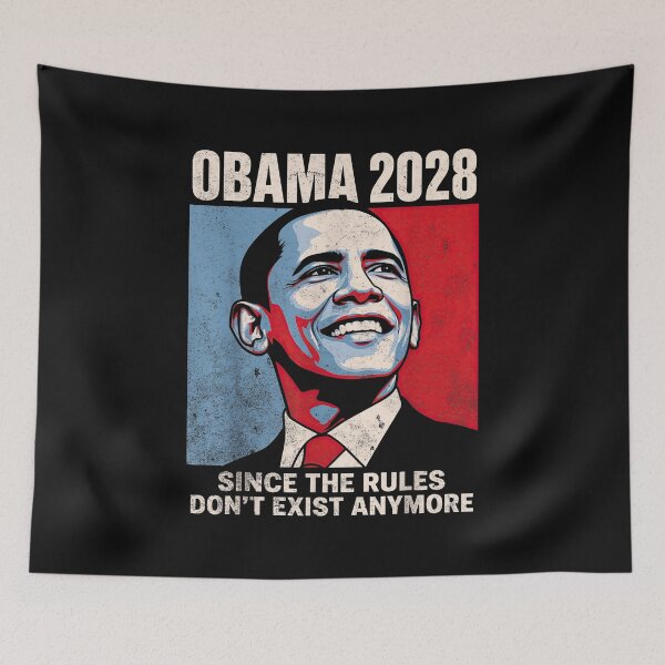 Item preview, Obama 2028 Since Rules Don’t Exist Anymore Political Satire designed and sold by egabilo.