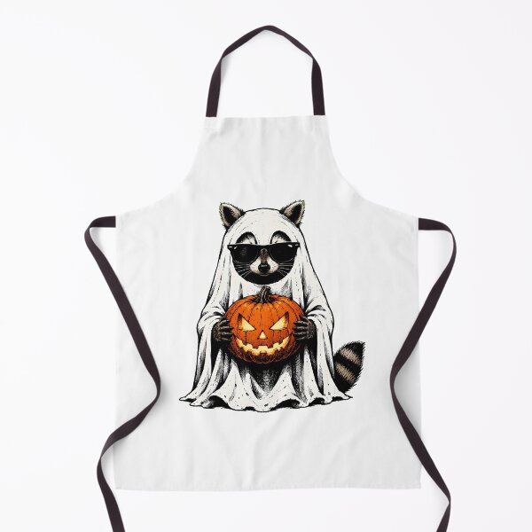 Item preview, Ghost Raccoon With Sunglasses Spooky Halloween Pumpkin designed and sold by chattsuede.