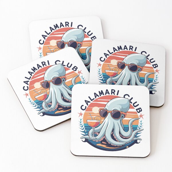 Item preview, Calamari Club T-Shirt | Funny Octopus Shirt with Sunglasses | Humorous Squid Gift for Men and Women | Summer Beach Holiday Top designed and sold by Aetheriaworld.