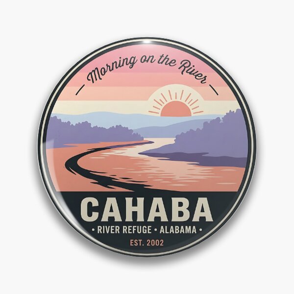 Item preview, Cahaba River Dawn Bend Alabama Refuge Sticker designed and sold by DetourDgn.