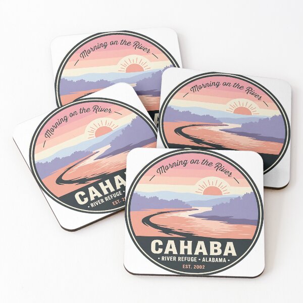 Item preview, Cahaba River Dawn Bend Alabama Refuge Sticker designed and sold by DetourDgn.