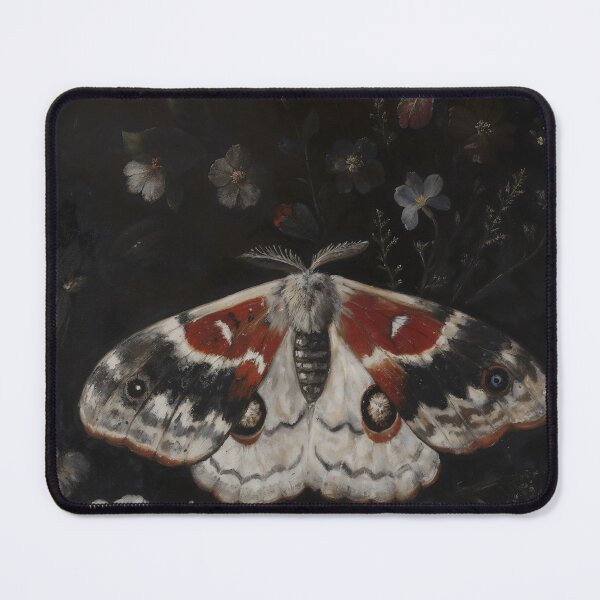 Item preview, Gothic Night Moth In Wildflowers Painting designed and sold by DarkHolyQueen.