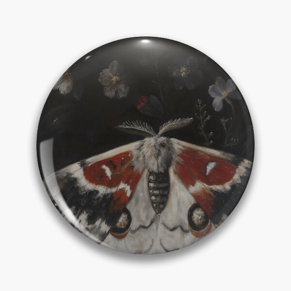 Item preview, Gothic Night Moth In Wildflowers Painting designed and sold by DarkHolyQueen.