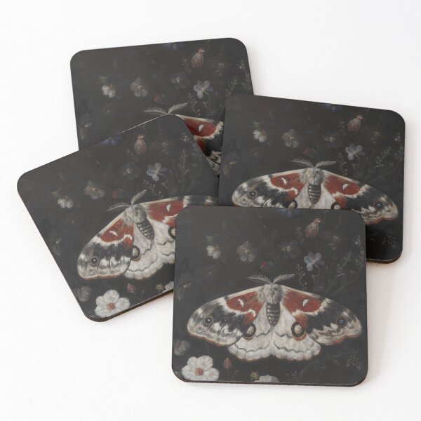 Item preview, Gothic Night Moth In Wildflowers Painting designed and sold by DarkHolyQueen.