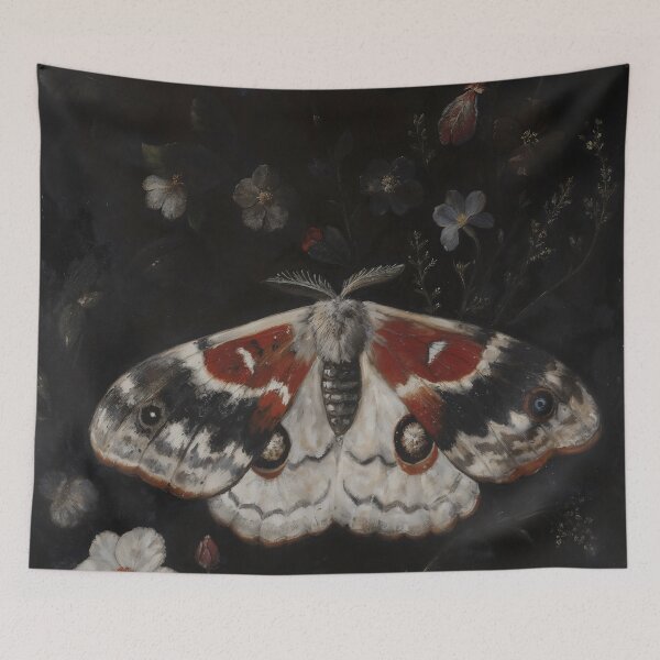 Item preview, Gothic Night Moth In Wildflowers Painting designed and sold by DarkHolyQueen.
