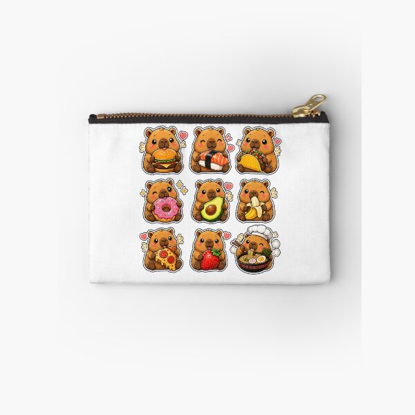 Item preview, Capybara Food Kawaii Cute Animal Funny Cartoon  designed and sold by WeirdlyMild.
