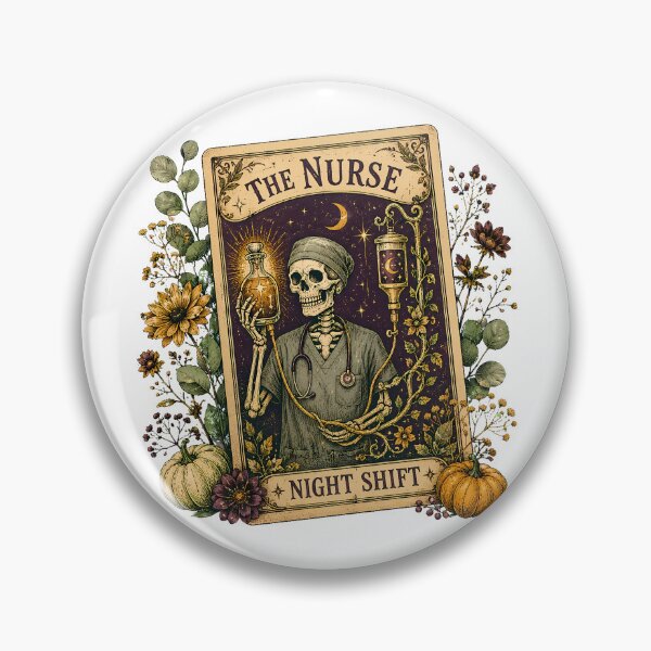 Item preview, Gothic Nurse Tarot Card Spooky Night Shift designed and sold by chattsuede.