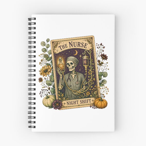 Item preview, Gothic Nurse Tarot Card Spooky Night Shift designed and sold by chattsuede.