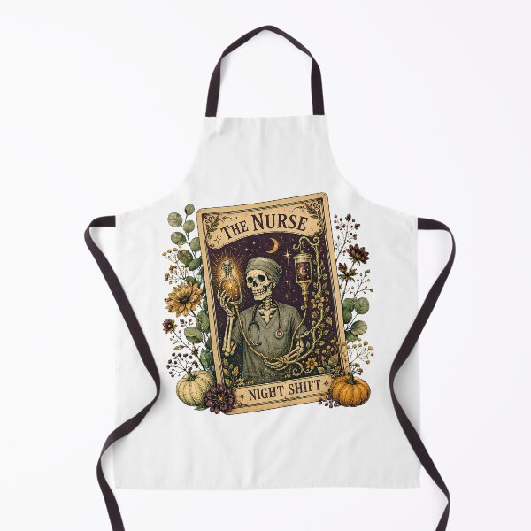 Item preview, Gothic Nurse Tarot Card Spooky Night Shift designed and sold by chattsuede.