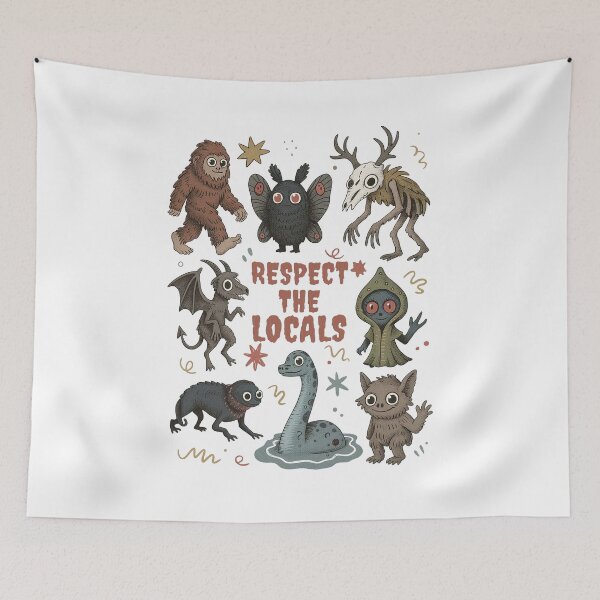 Item preview, Respect The Locals Cryptid Spooky designed and sold by studio-ssaam.