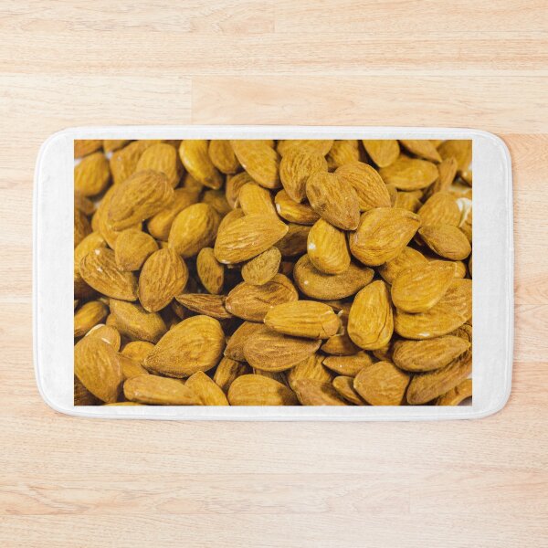 Item preview, Close-Up Pile of Raw Almonds Shelled Nuts Texture Healthy Snack Food Ingredient designed and sold by Nmallia.