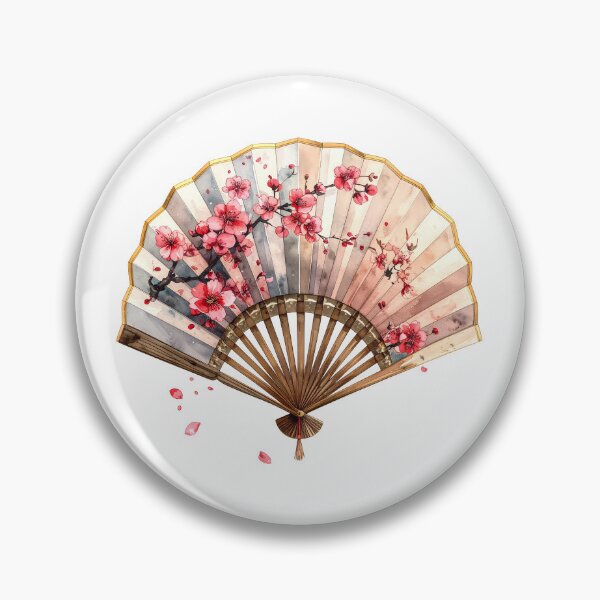 Item preview, Japanese Folding Fan Cherry Blossom  designed and sold by BetweenForms.