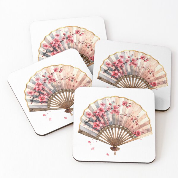 Item preview, Japanese Folding Fan Cherry Blossom  designed and sold by BetweenForms.
