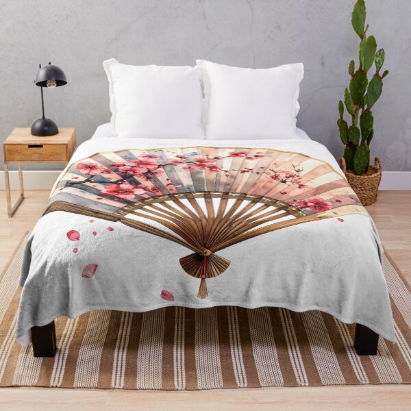 Item preview, Japanese Folding Fan Cherry Blossom  designed and sold by BetweenForms.