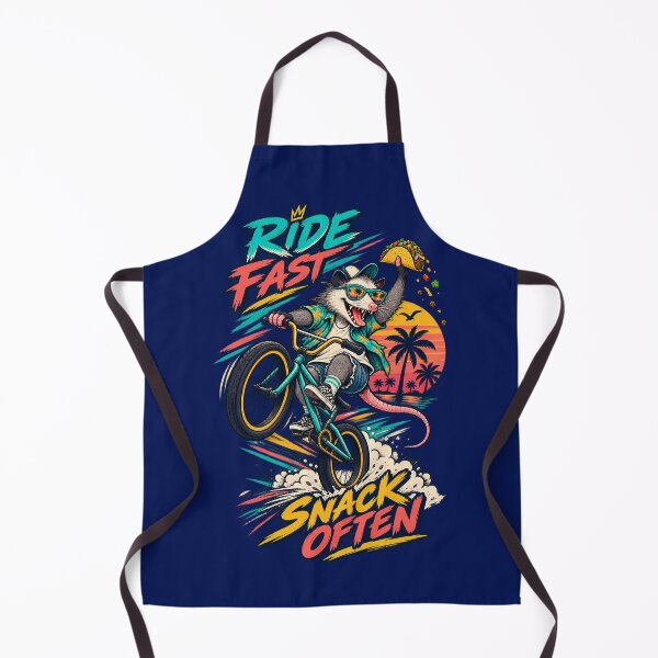 Item preview, Ride Fast Snack Often Possum BMX Bike Retro Taco Vibes designed and sold by SVox.