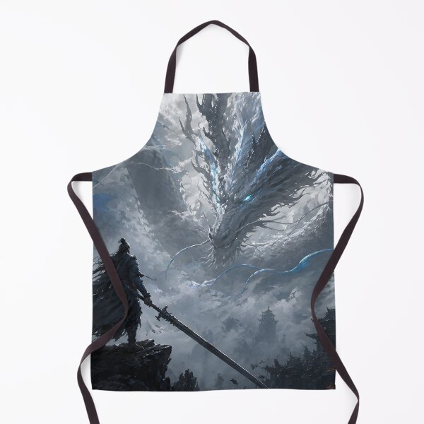 Item preview, Ancient Azure Dragon – Duel Above the Ruined Temple designed and sold by ChromaRune.