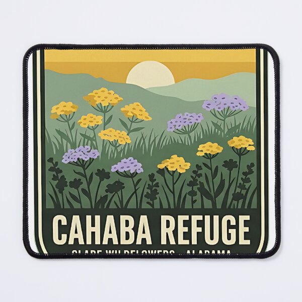 Item preview, Cahaba Refuge Wildflower Glade Alabama Sticker designed and sold by DetourDgn.