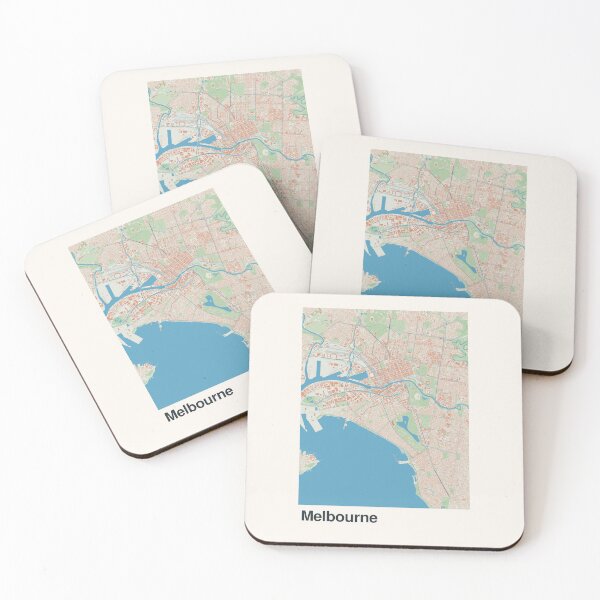 Item preview, Melbourne Minimalistic Map Art designed and sold by MapsNerd.