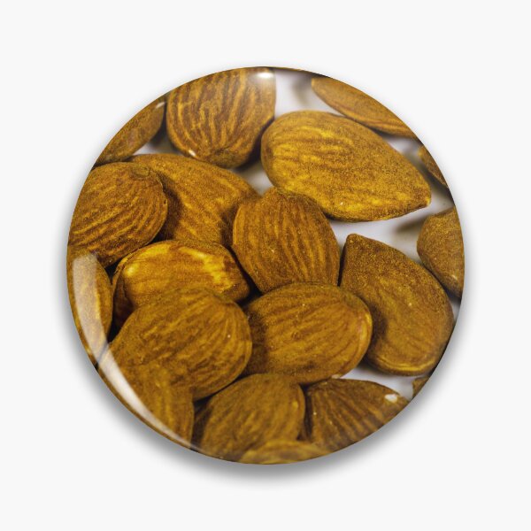 Item preview, Roasted Almonds Close-Up On White Background Healthy Snack And Nutty Protein Seeds designed and sold by Nmallia.