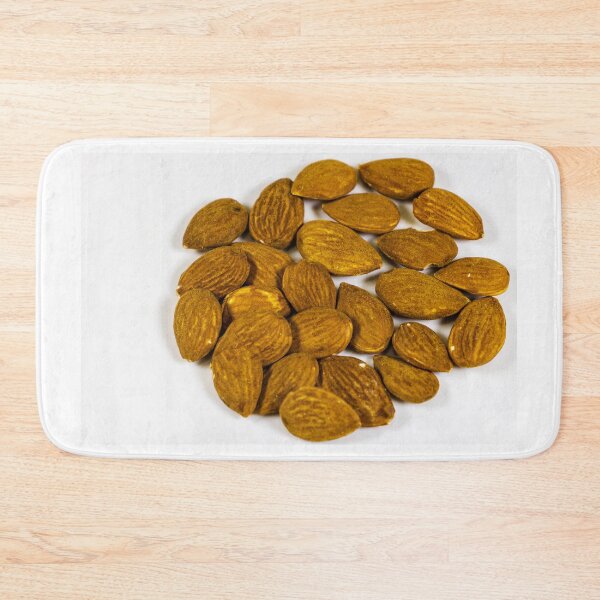 Item preview, Roasted Almonds Close-Up On White Background Healthy Snack And Nutty Protein Seeds designed and sold by Nmallia.