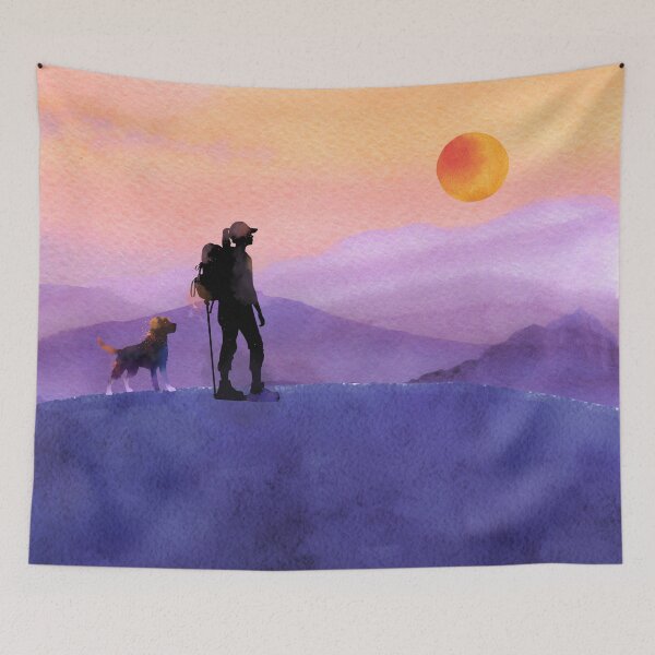 Item preview, A Hiker and Her Dog designed and sold by monicabianca.