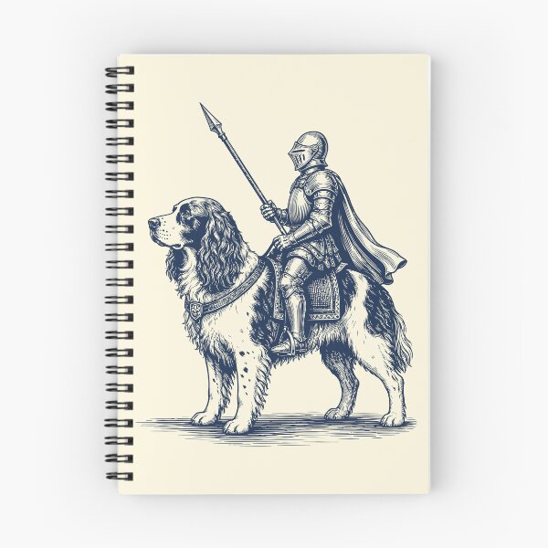 Item preview, Knight Riding Cocker Spaniel Dog Vintage Medieval Art  designed and sold by Y-Vibes.
