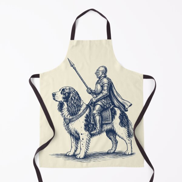 Item preview, Knight Riding Cocker Spaniel Dog Vintage Medieval Art  designed and sold by Y-Vibes.