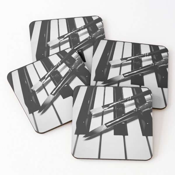 Item preview, Piano Keys and Paintbrushes Music Art designed and sold by SlavaArt.
