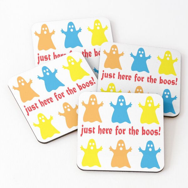 Item preview, Just Here For The Boos (2) - Cute Halloween Ghosts Print designed and sold by ToluaPrints.