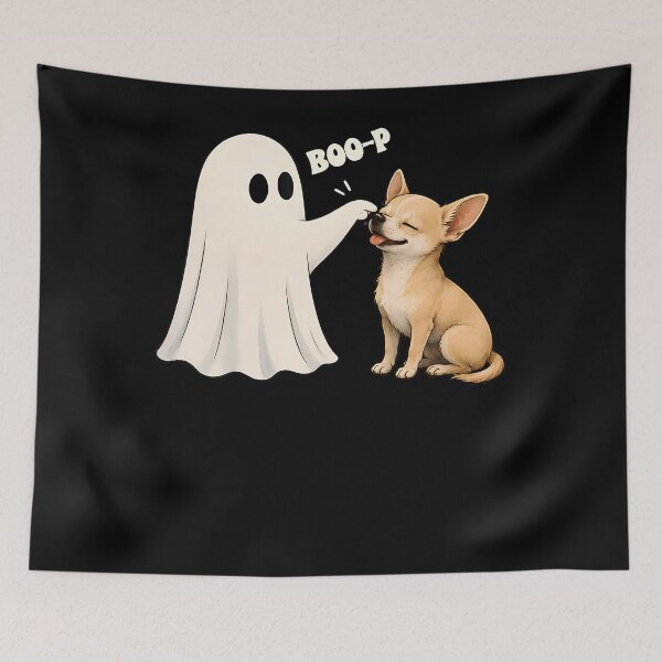 Item preview, Chihuahua Boo P Ghost Nose Boop Halloween Dog Lover designed and sold by Trippy-Toad.