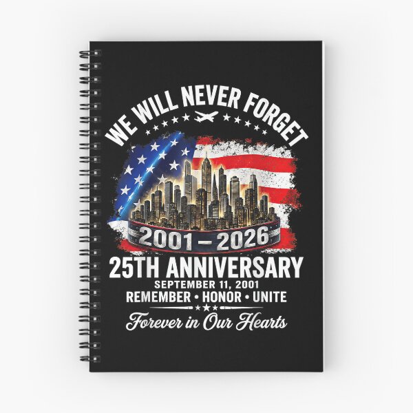 Item preview, 25th Anniversary September 11 2001 Never Forget Memorial designed and sold by Remontadarnia.