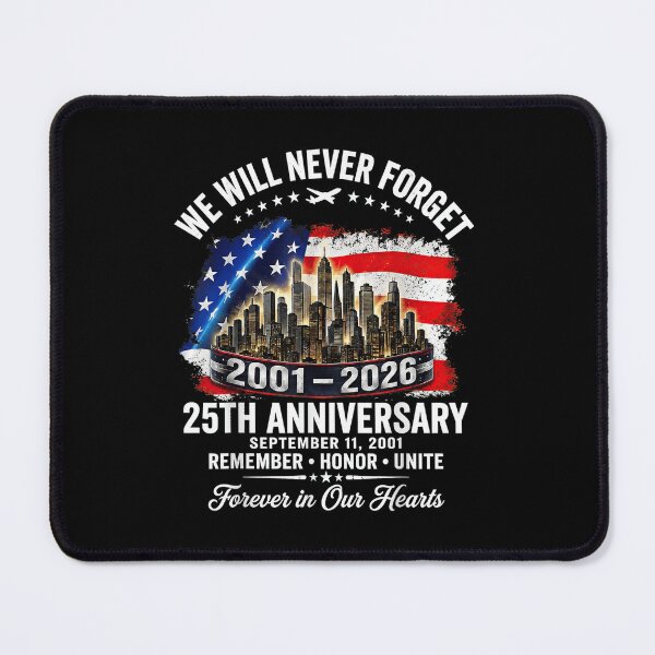Item preview, 25th Anniversary September 11 2001 Never Forget Memorial designed and sold by Remontadarnia.