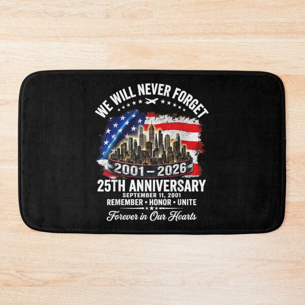 Item preview, 25th Anniversary September 11 2001 Never Forget Memorial designed and sold by Remontadarnia.