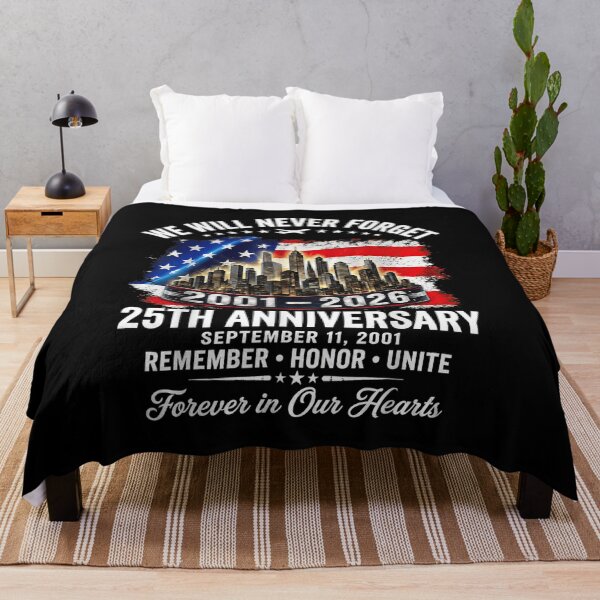 Item preview, 25th Anniversary September 11 2001 Never Forget Memorial designed and sold by Remontadarnia.