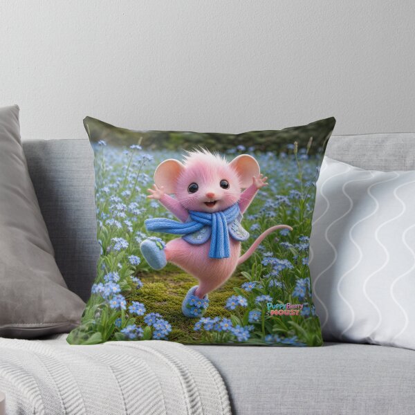 Item preview, Mousy Dancing Through Blue Flowers designed and sold by PuppyBerry.