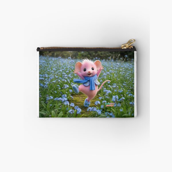 Item preview, Mousy Dancing Through Blue Flowers designed and sold by PuppyBerry.