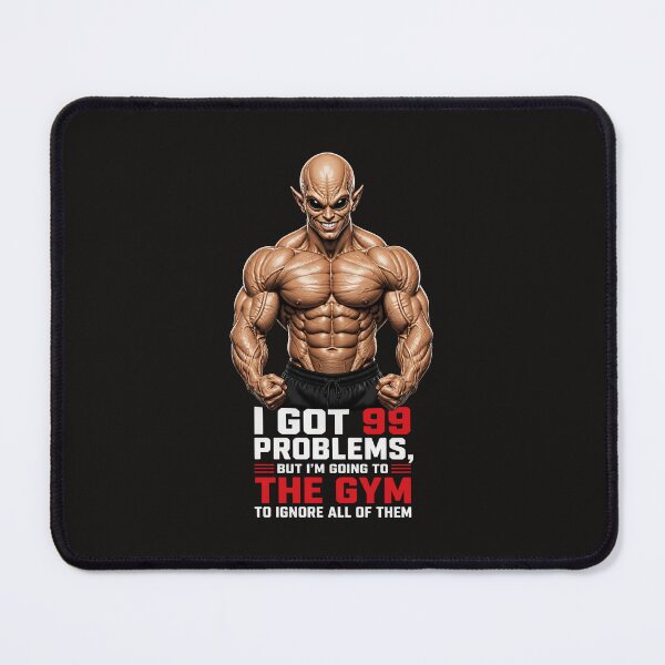 Item preview, 99 Problems But The Gym Fixes Them All - Alien gym designed and sold by UrbaneVibeCo.