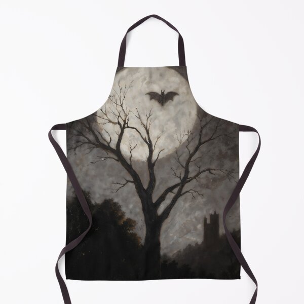 Item preview, Gothic Full Moon With Flying Bat Painting designed and sold by DarkHolyQueen.