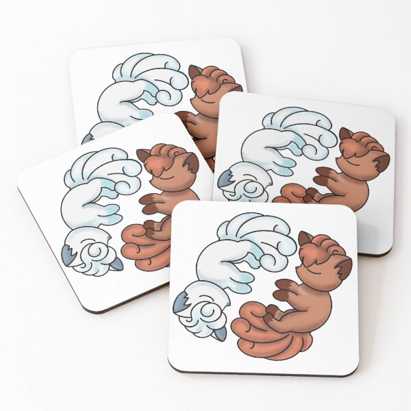 Item preview, Inspired Vulpix & alolan sleeping together  designed and sold by Cracraytivity.
