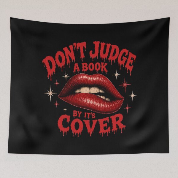 Item preview, Don't Judge a Book by Its Cover, Lips, Gothic Retro designed and sold by HannahDetter.